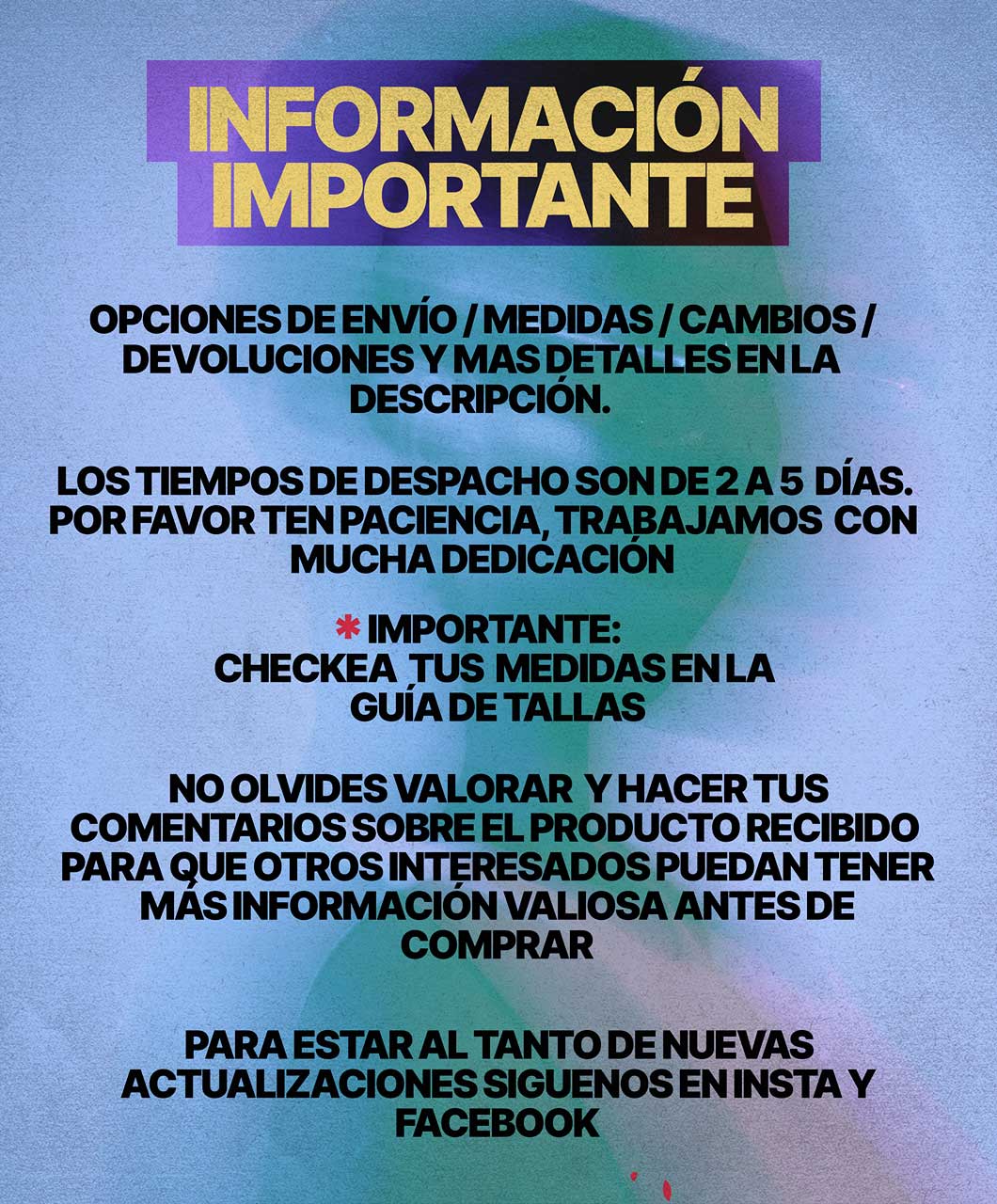 Informacion-importante INFORMACION IMPORTANTE DE TALLER DE POLERAS