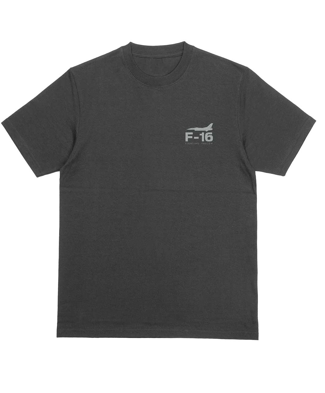 28 Polera F-16 Fighting Falcon Essentials gris vista frontal