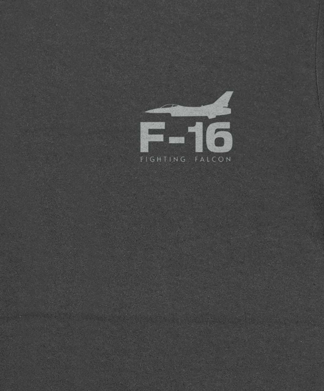 29 polera F-16 ESSENTIALS COLOR gris sobre gris
